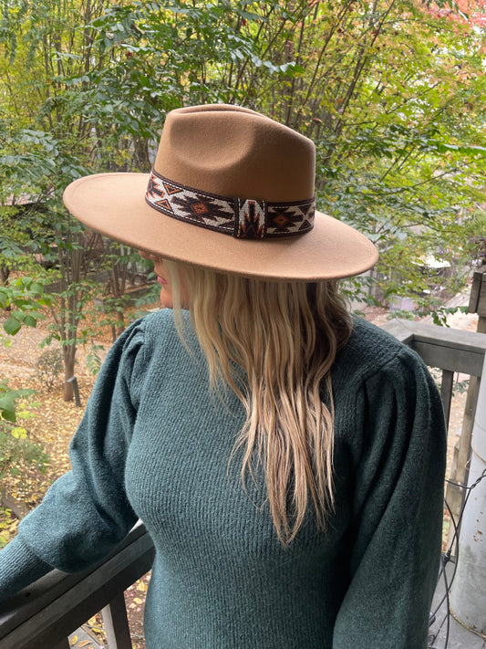 Rad tan Aztec hat