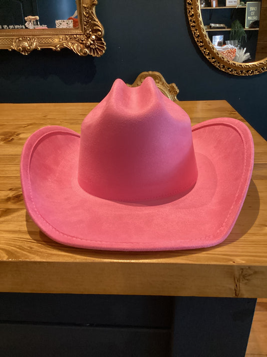 Pink cowboy hat