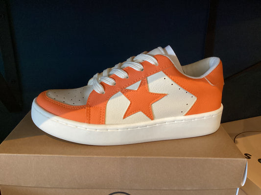 Rad Orange star sneaker