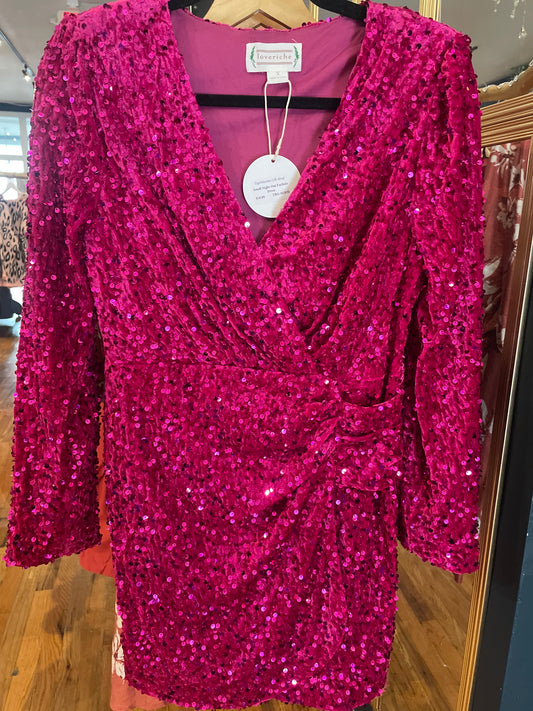 Tbg pink glitter dress